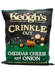 KEOGHS CHEDDAR & ONION 125gr