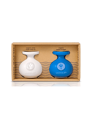 WHITE & BLUE POT/ ORG. BALSAMIC VINEGAR