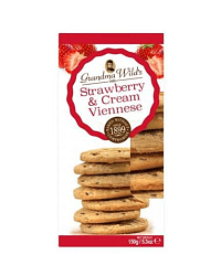 STRAWBERRY & CREAM VIENNESE BISCUITS 150gr