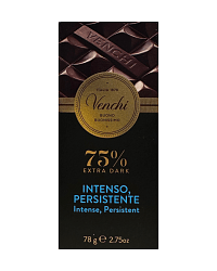 DARK CHOCOLATE 75% BAR 78gr