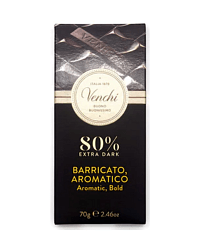 EXTRA DARK CHOCOLATE 80% BAR 70gr
