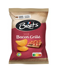 BRETS CHIPS GRILLED BACON 125gr