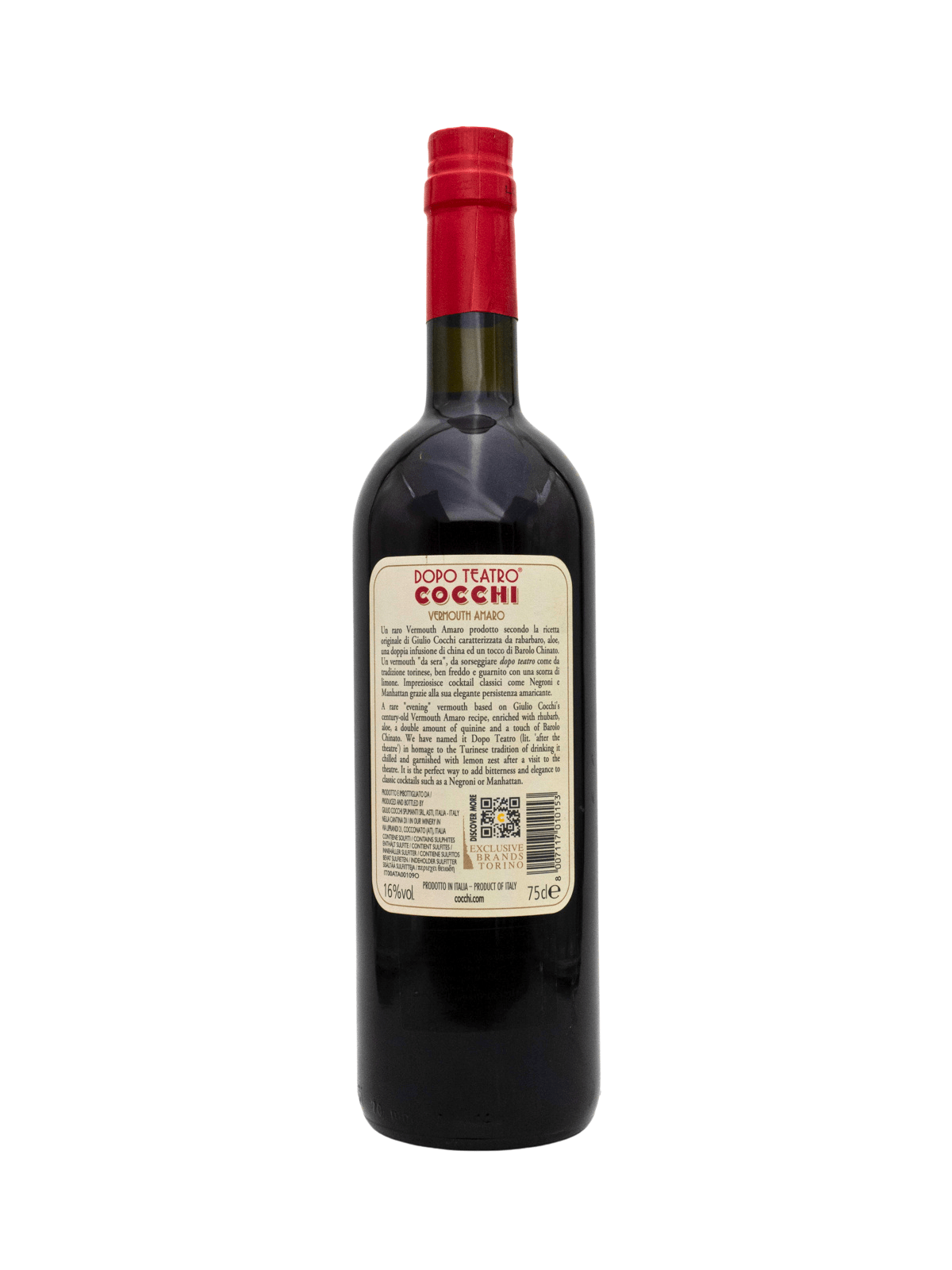COCCHI VERMOUTH AMARO DI TORINO DOPO TEATRO