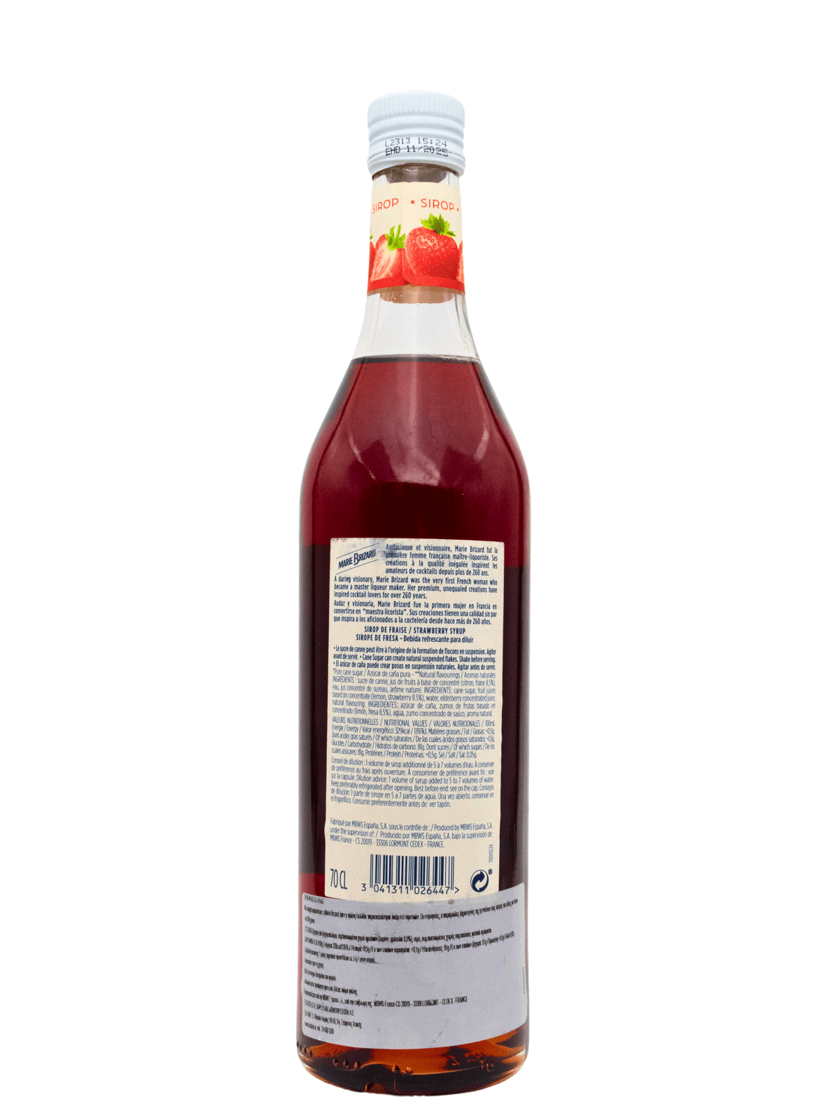 MARIE BRIZARD FRAISE SYRUP