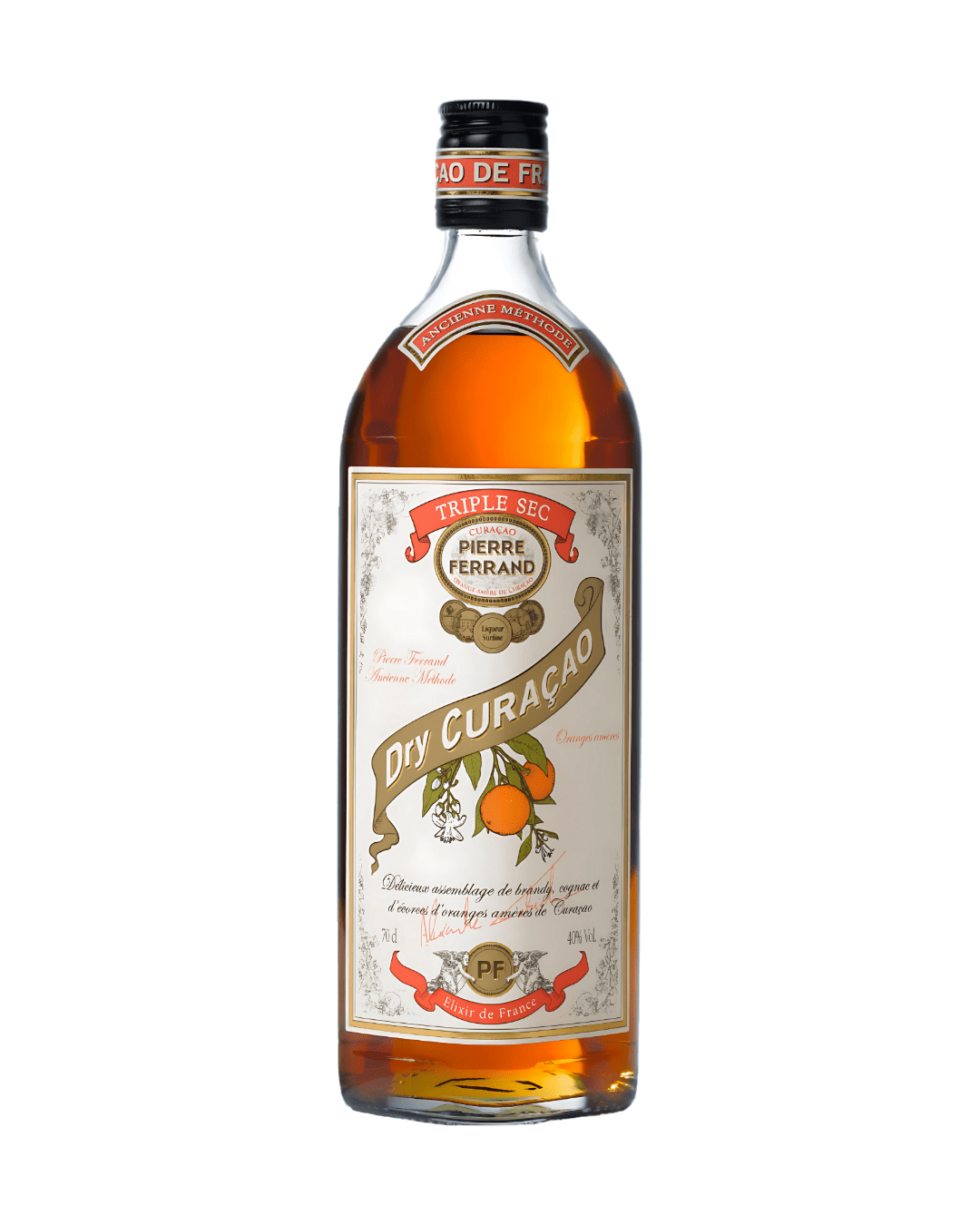 PIERRE FERRAND DRY CURACAO TRIPLE SEC LIQUEUR