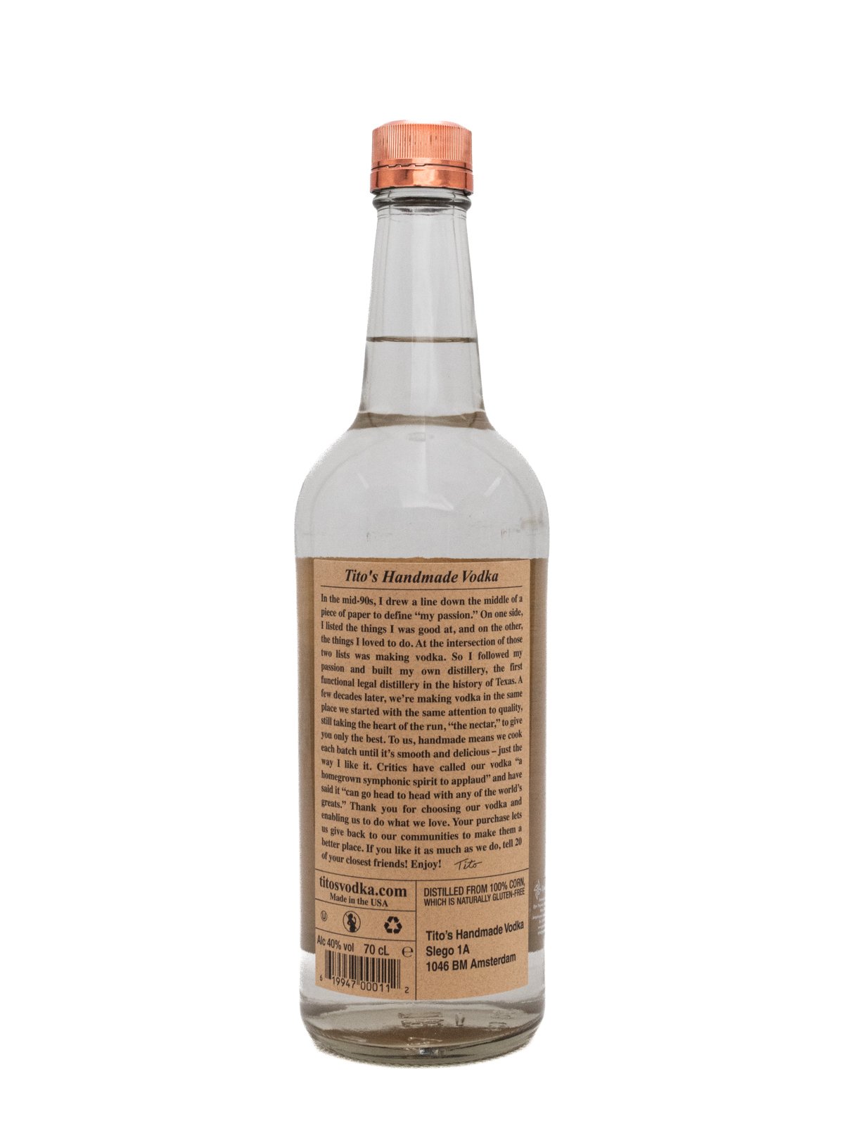 TITO'S HANDMADE VODKA