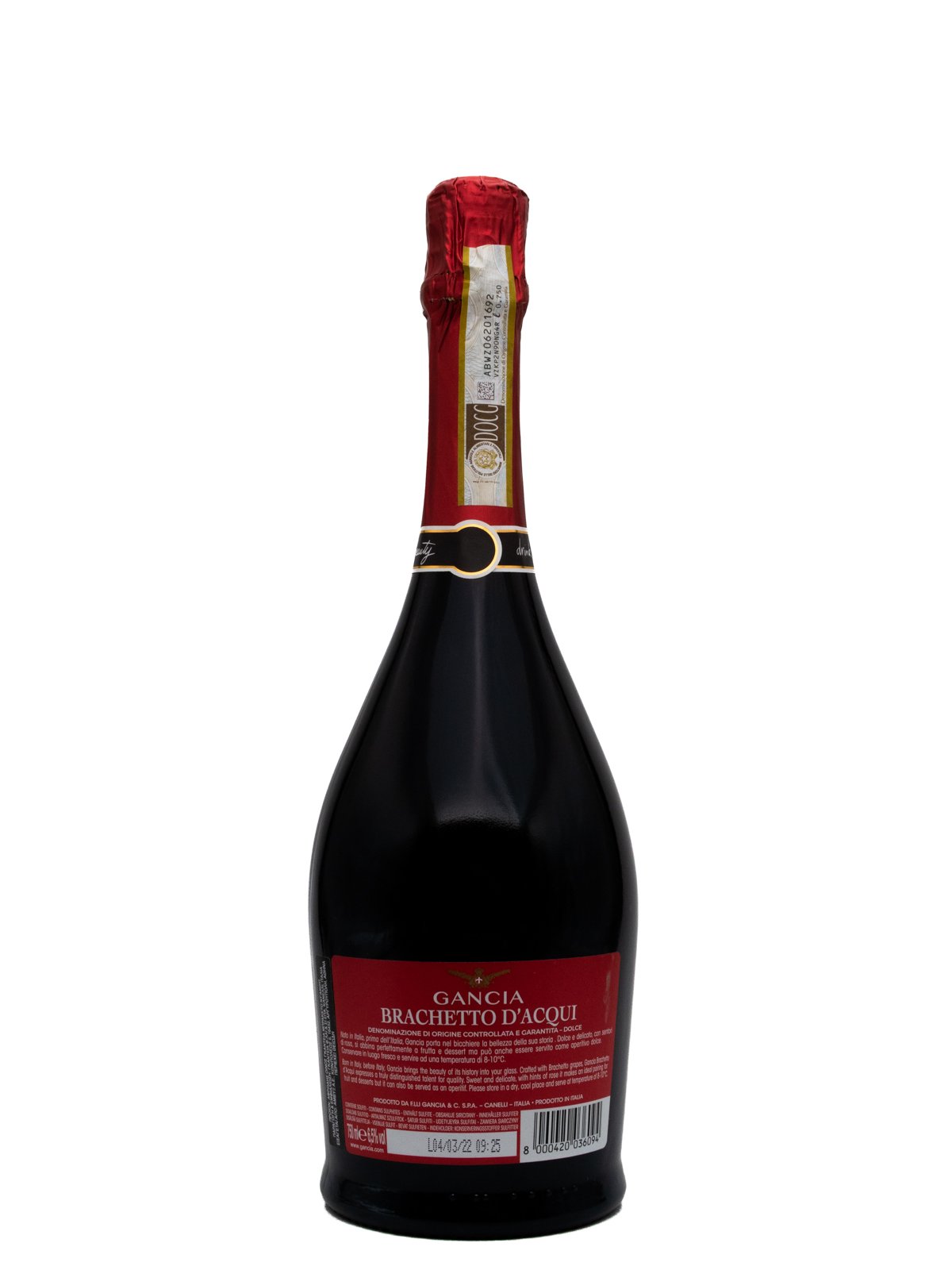 GANCIA BRACHETTO D'ACQUI DOCG
