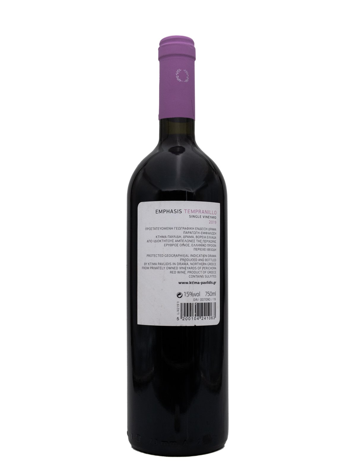 ΚΤΗΜΑ ΠΑΥΛΙΔΗ EMPHASIS TEMPRANILLO