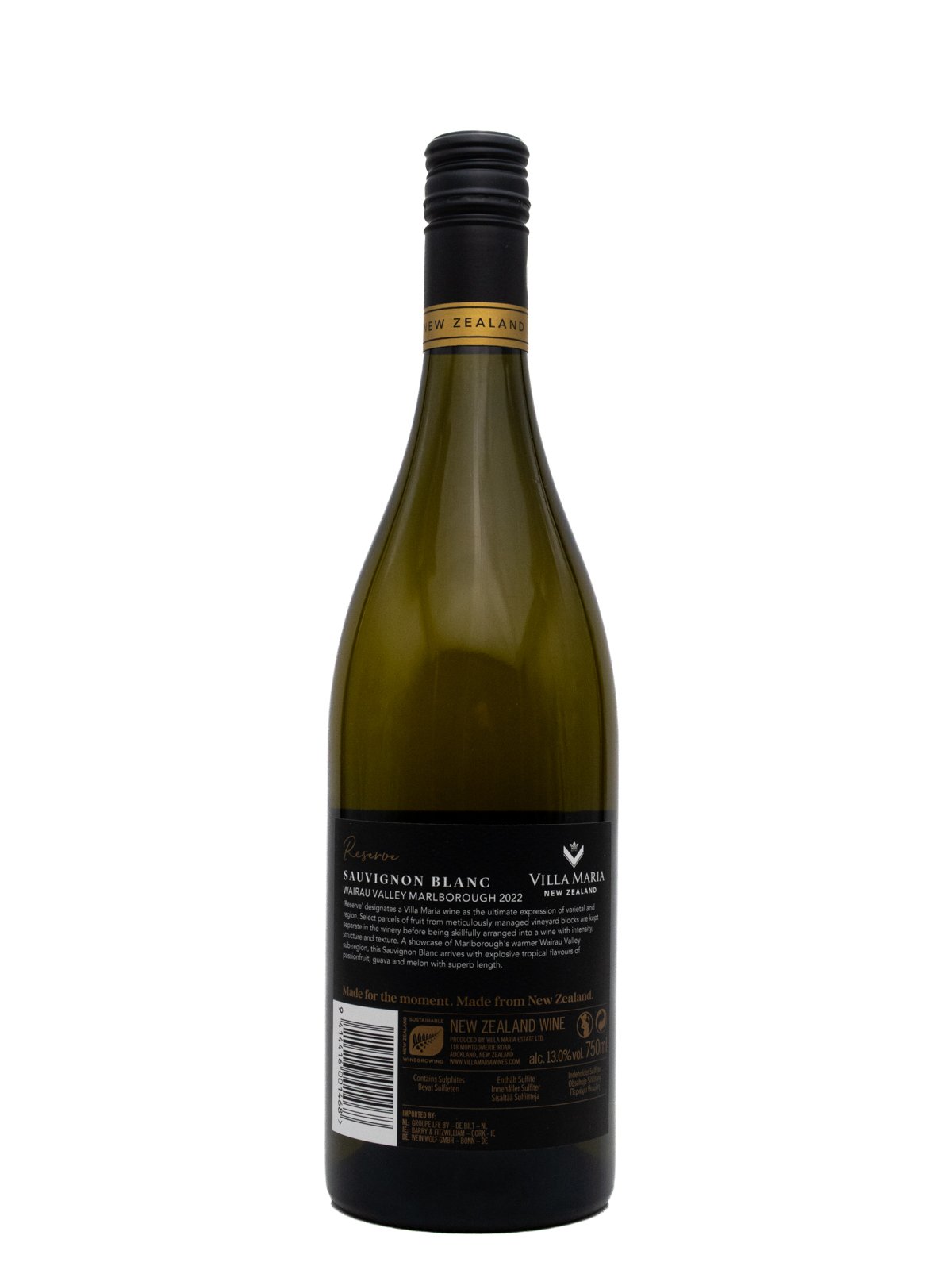 VILLA MARIA SAUVIGNON BLANC RESERVE WAIRAU VALLEY
