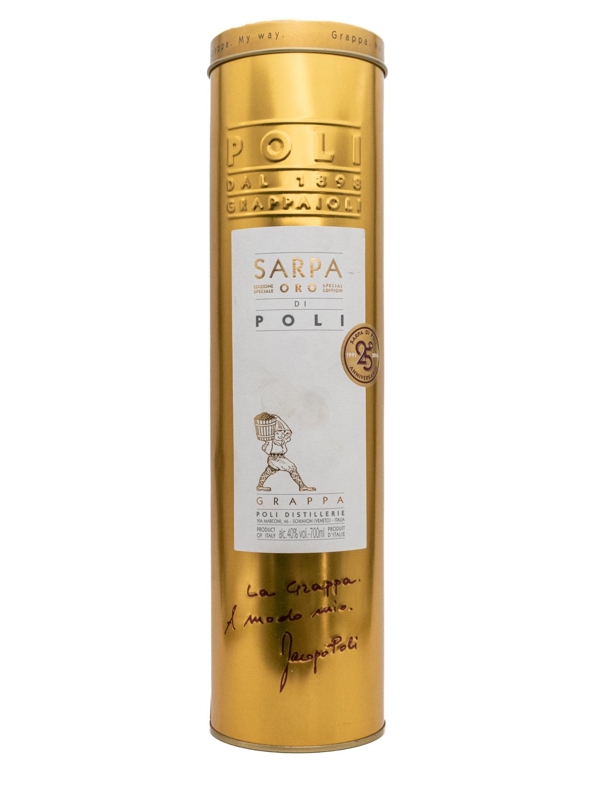 JACOPO POLI GRAPPA SARPA BARRIQUE ORO