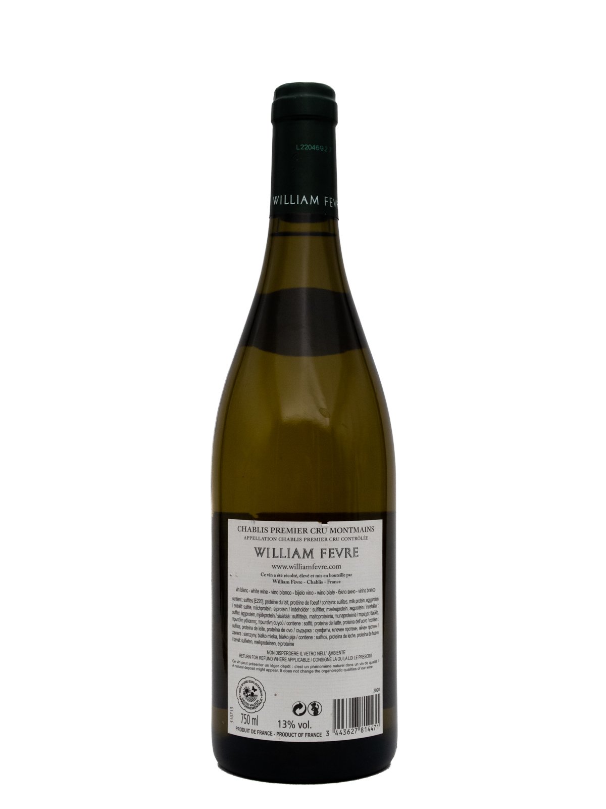 FEVRE W. CHABLIS 1ER CRU MONTMAINS