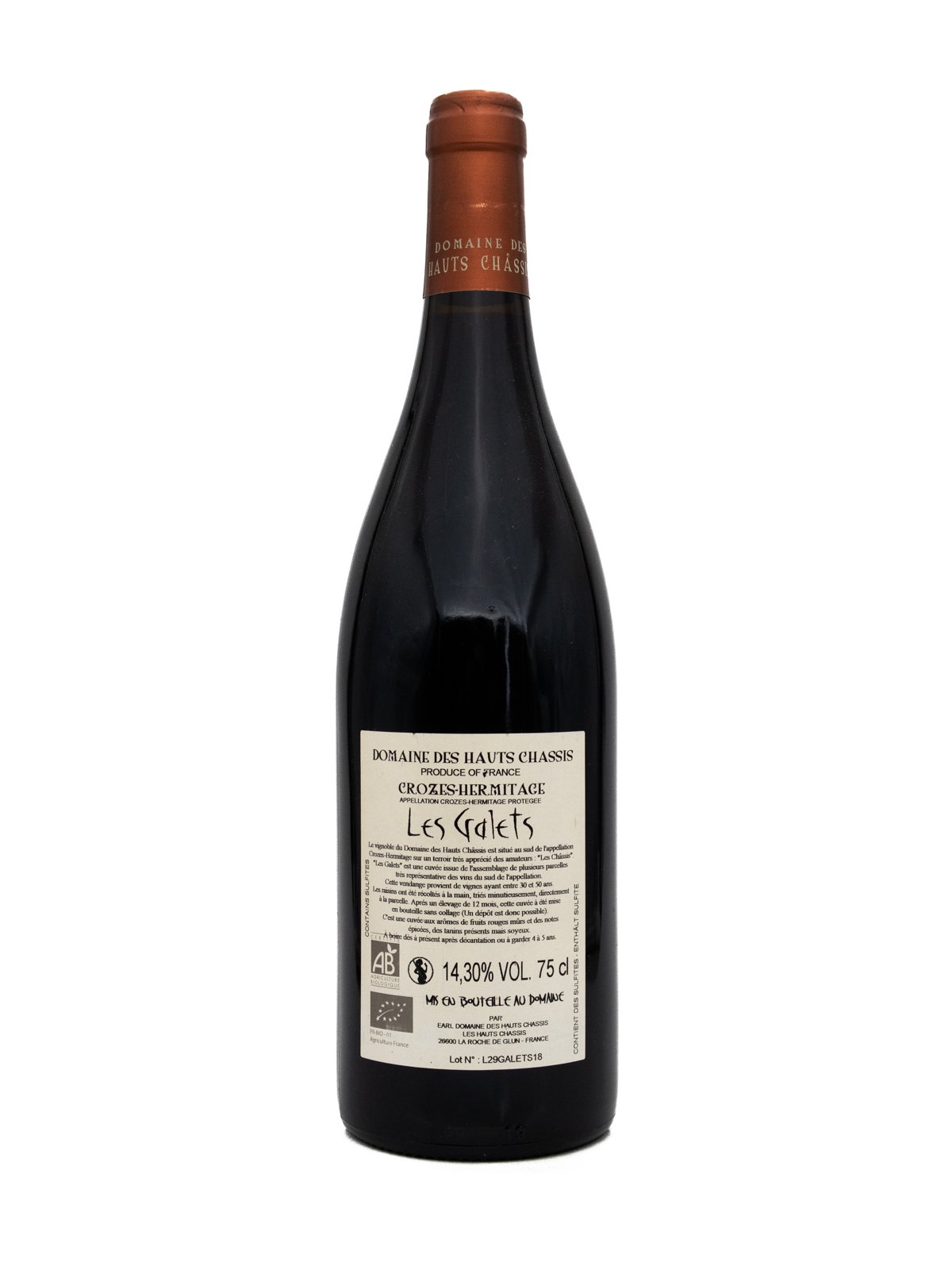 DES HAUTS CHASSIS CROZES HERMITAGE LES GALETS