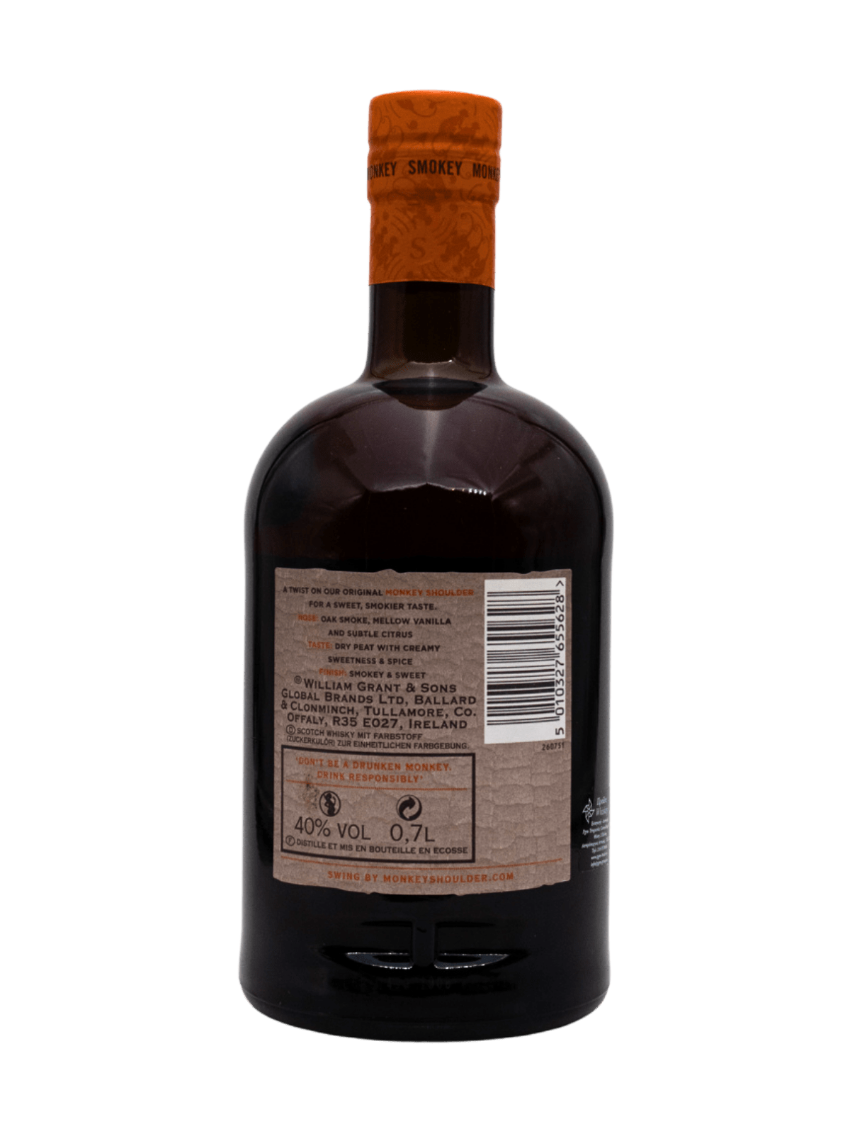 MONKEY SHOULDER SMOKEY BLENDED MALT SCOTCH