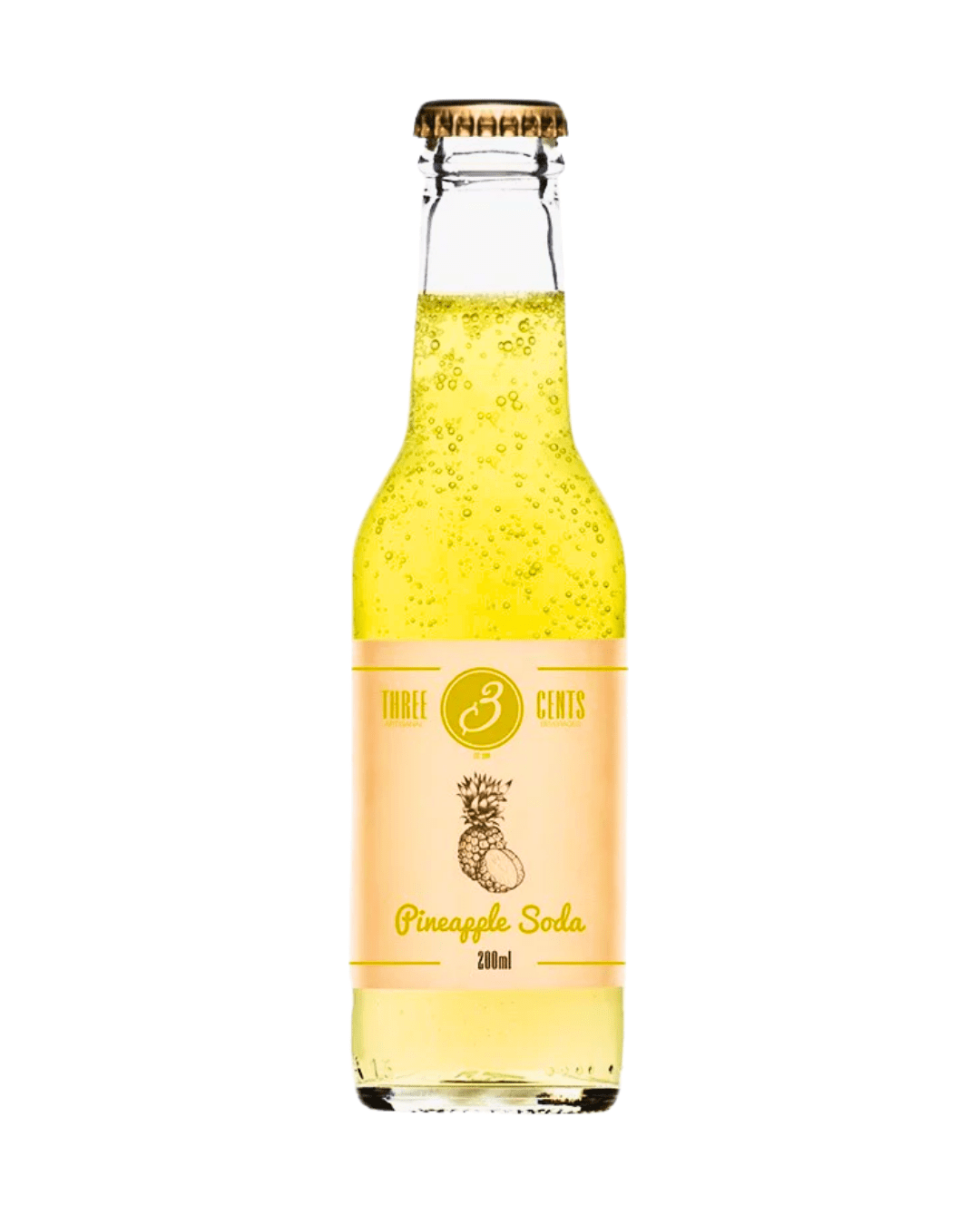 THREE CENTS PINEAPPLE SODA
