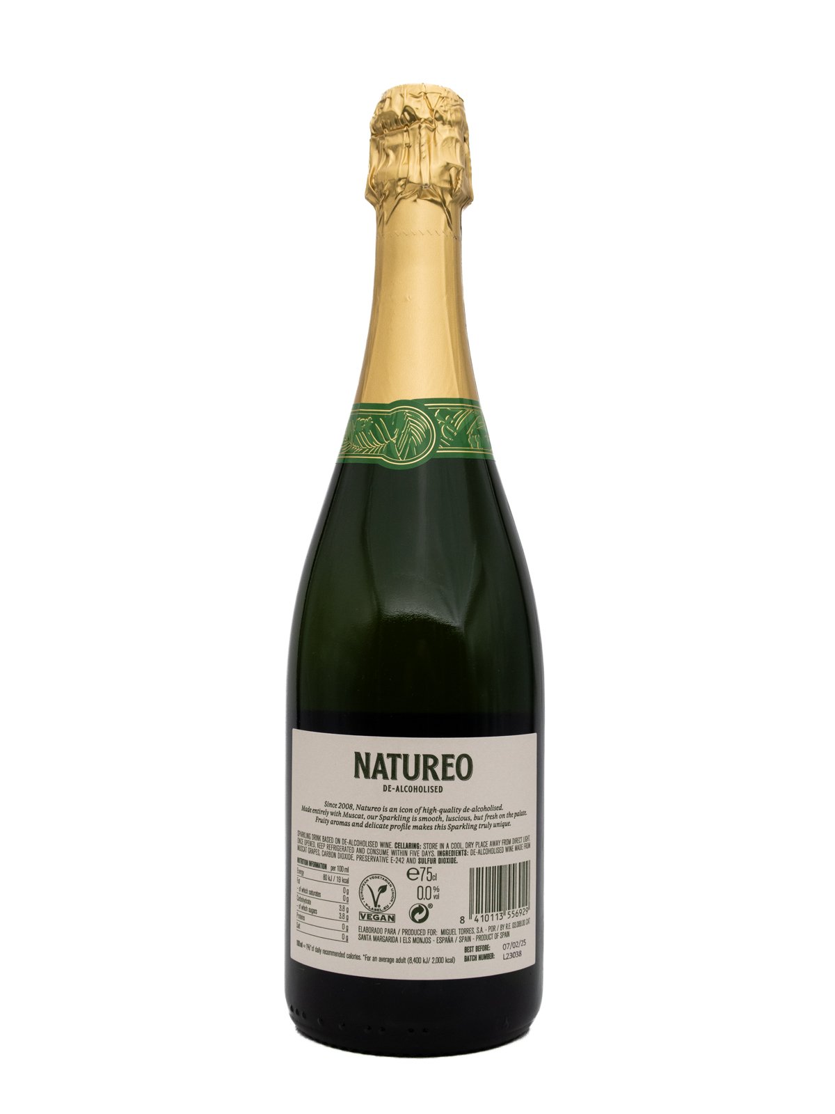 NATUREO TORRES NON ALCOHOLIC SPARKLING BLANC