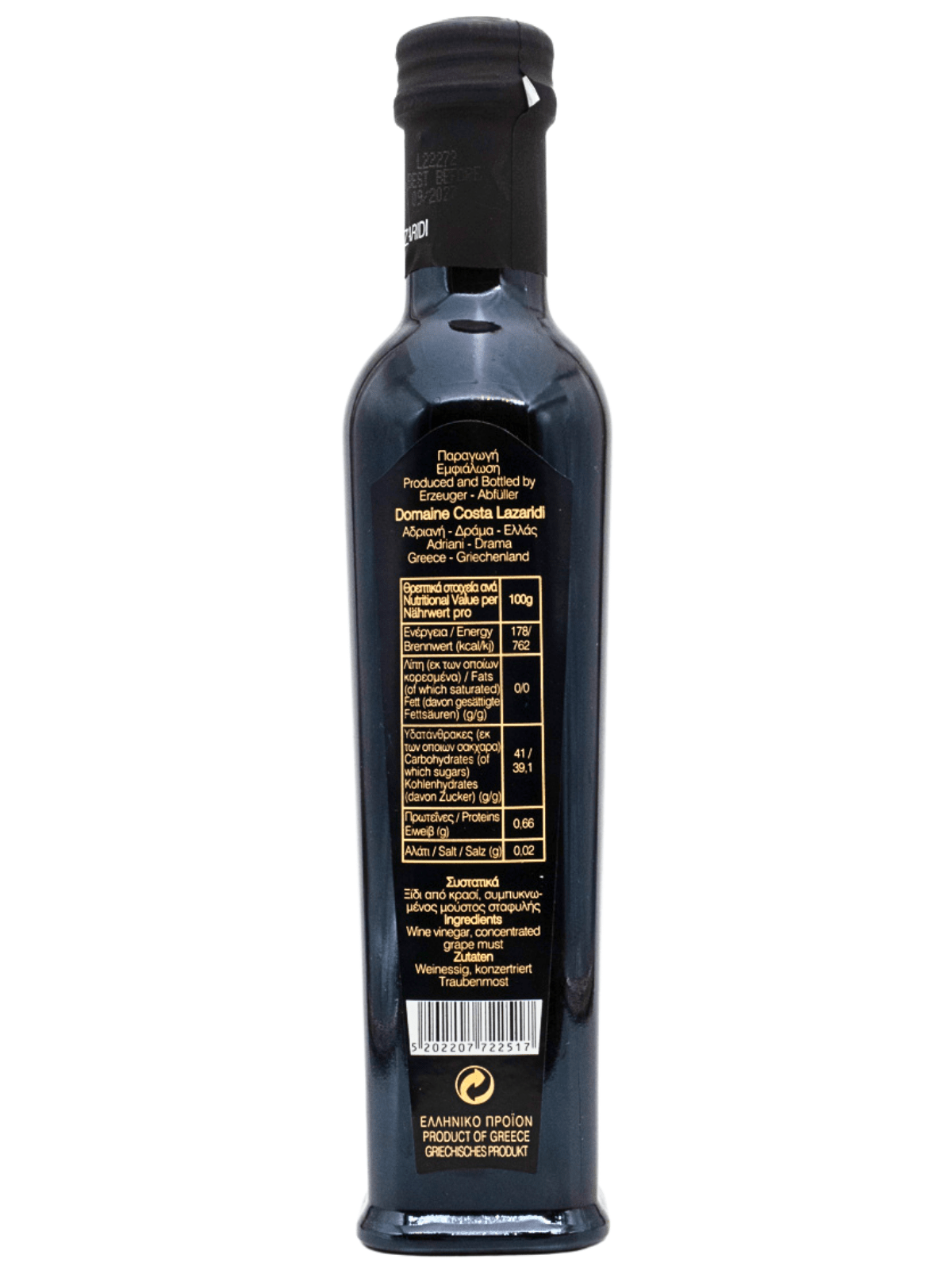 BALSAMIC VINEGAR 4 YEAR AGED 250ml