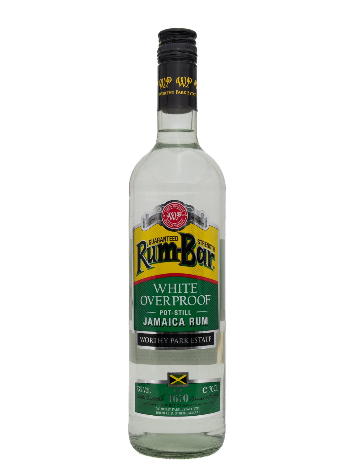 RUMBAR RUM JAMAICA OVERPROOF