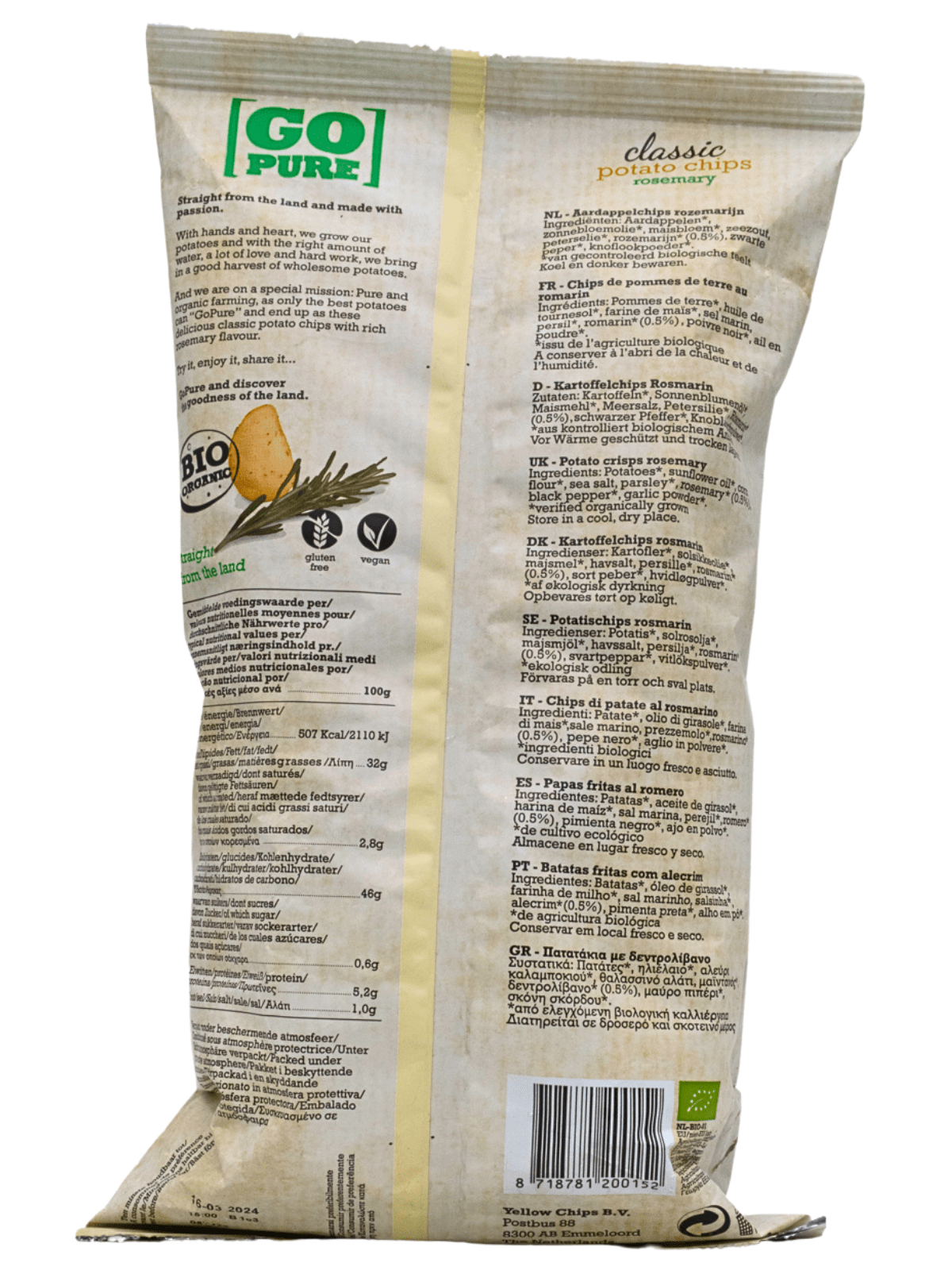 CHIPS ROSEMARY BIO 125gr
