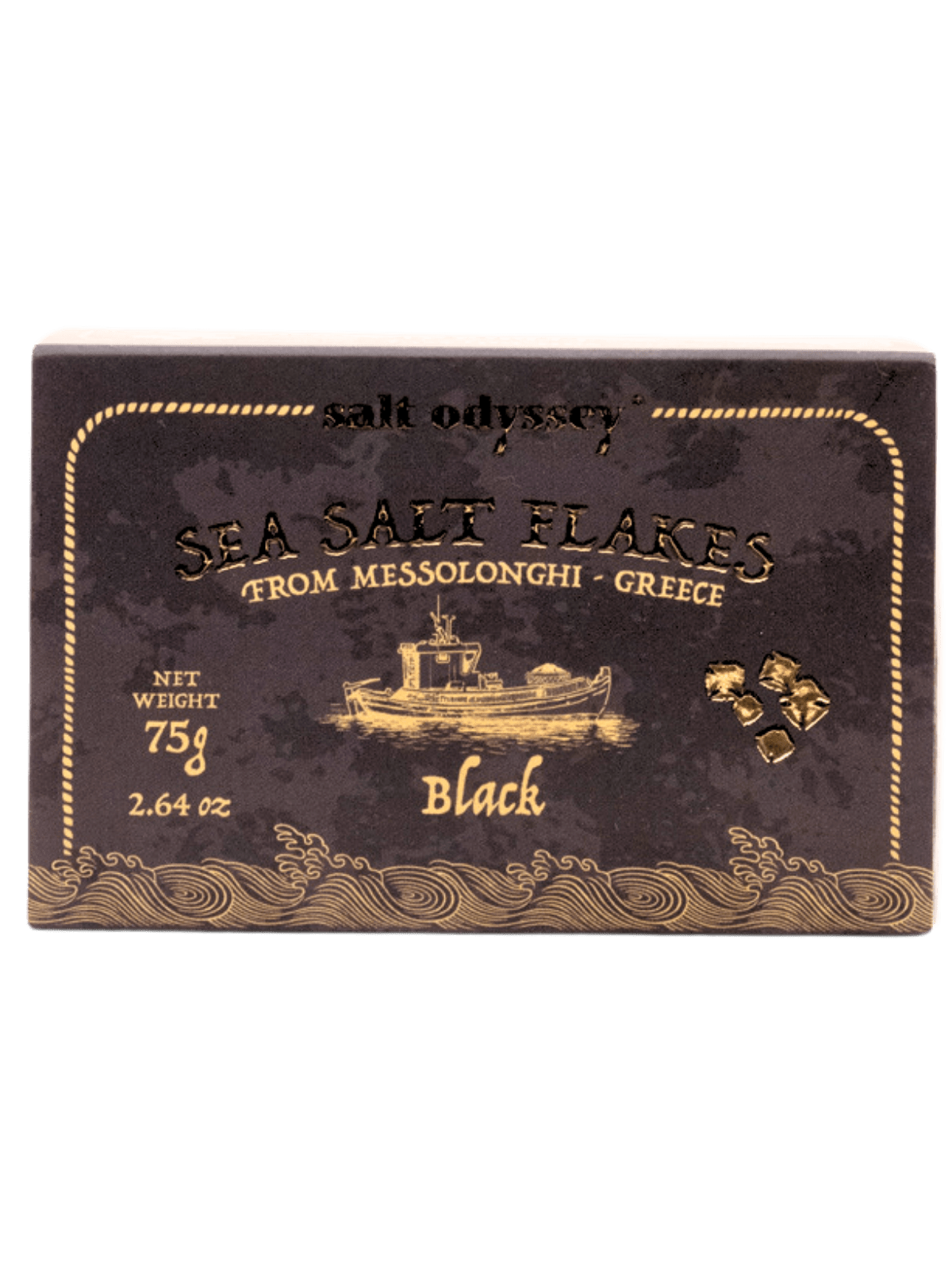 SEA SALT FLAKES WITH CUTTLEFISH INK 75gr