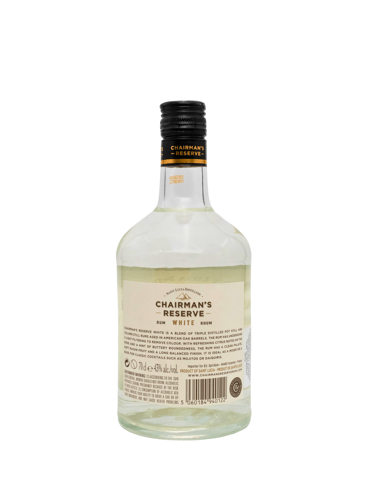 CHAIRMAN'S RESERVE WHITE RHUM