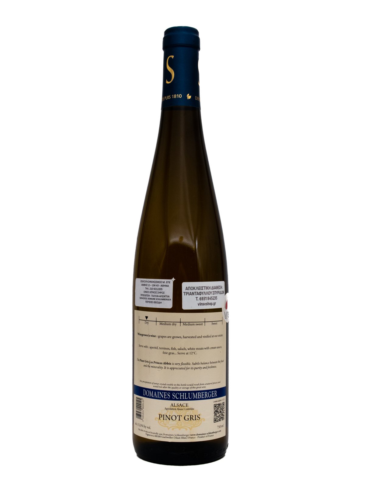 SCHLUMBERGER PINOT GRIS PRINCES ABBES