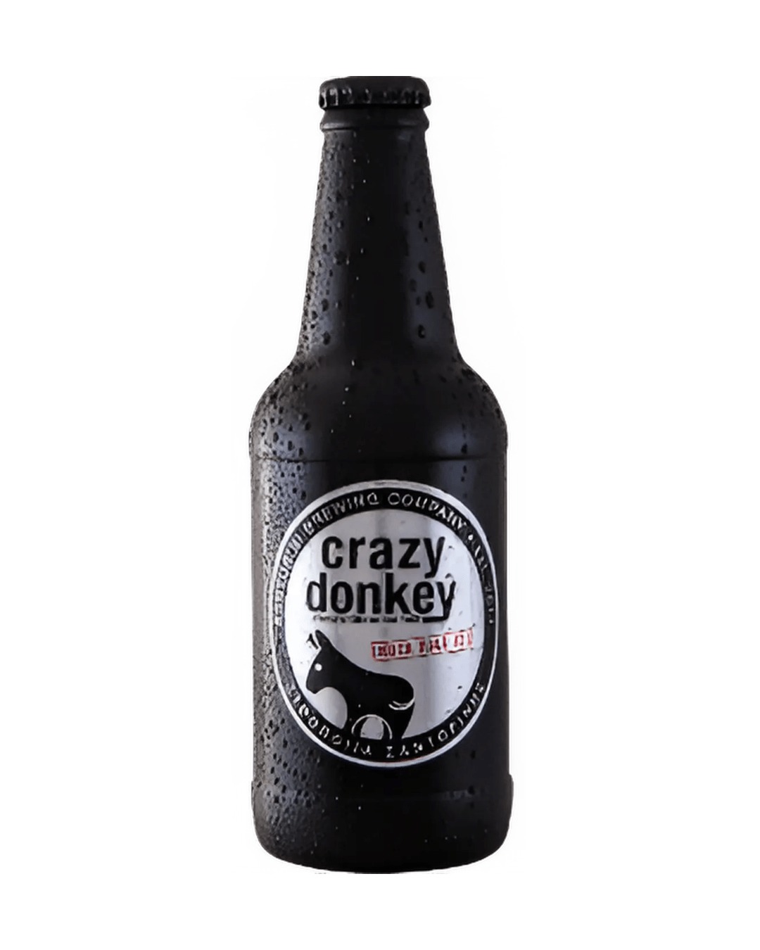 BEER CRAZY DONKEY GLASS OW