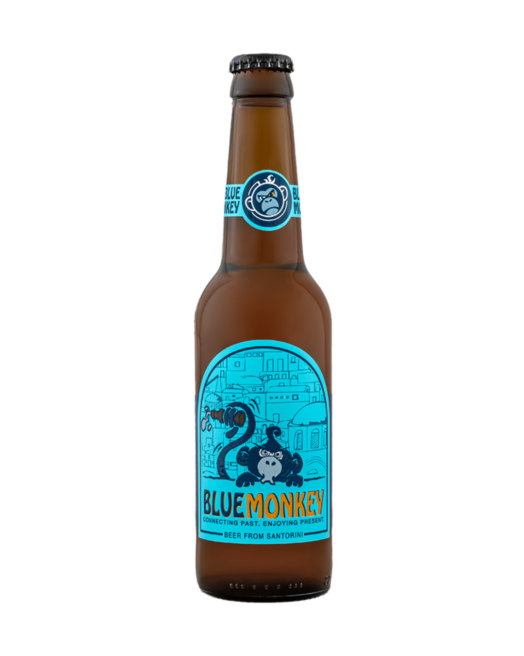 BLUE MONKEY LAGER GLASS OW