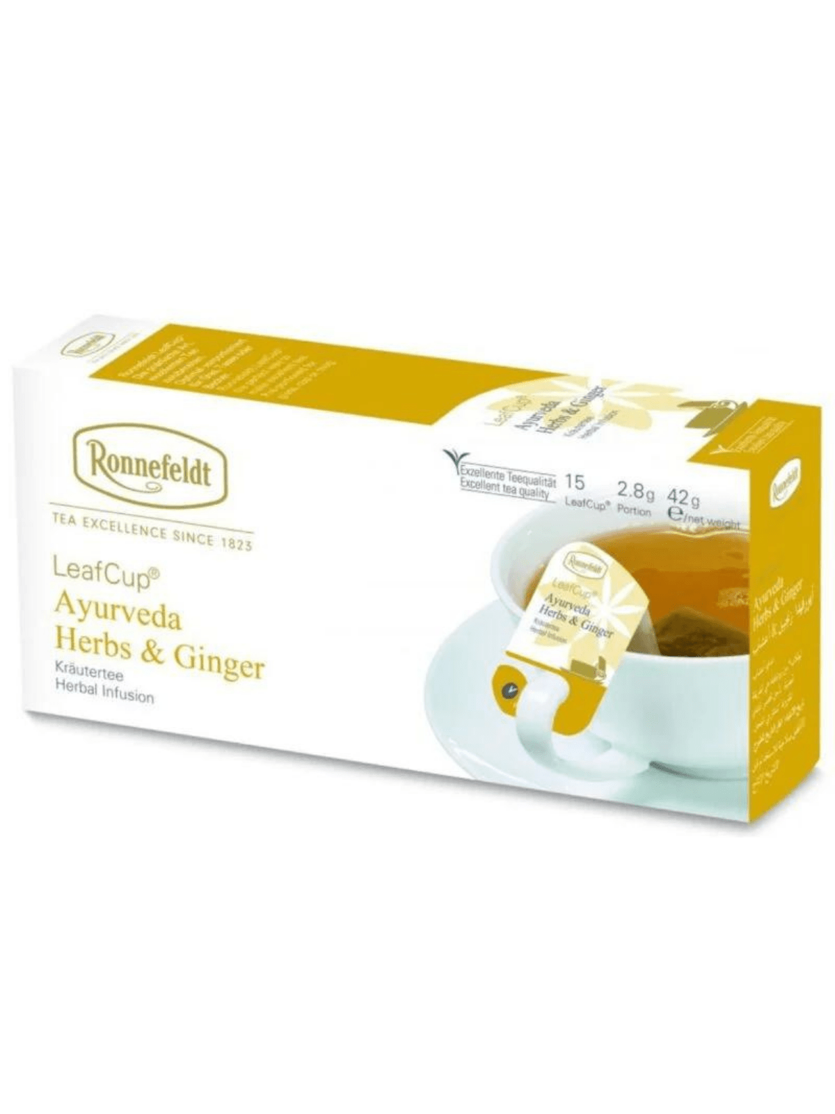 LEAF CUP AYURVEDA HERBS & GINGER RONNEFELDT 15TMX