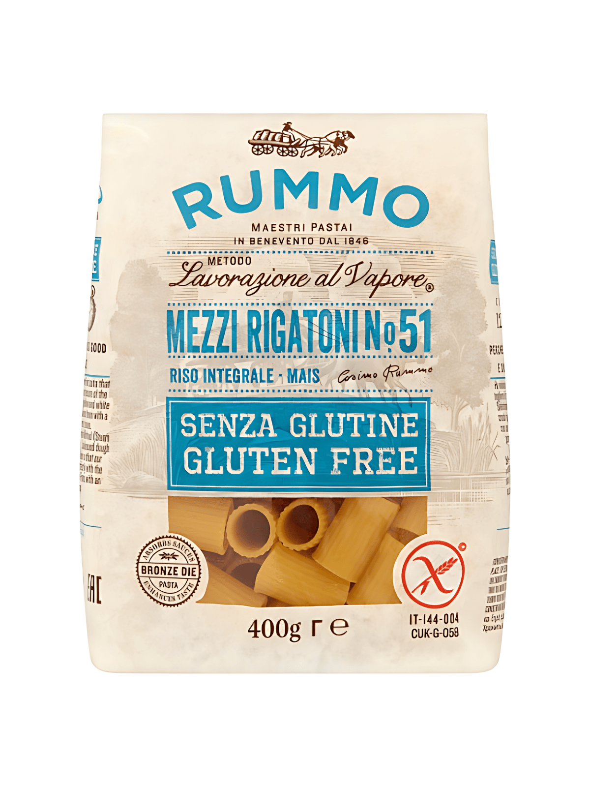 MEZZI RIGATONI GLUTEN FREE No 51