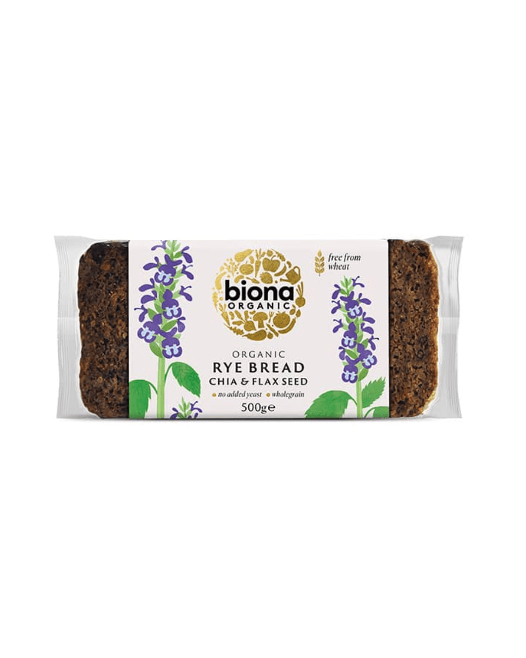 ORGANIC RYE BREAD WITH CHIA&FLAX SEED 500gr