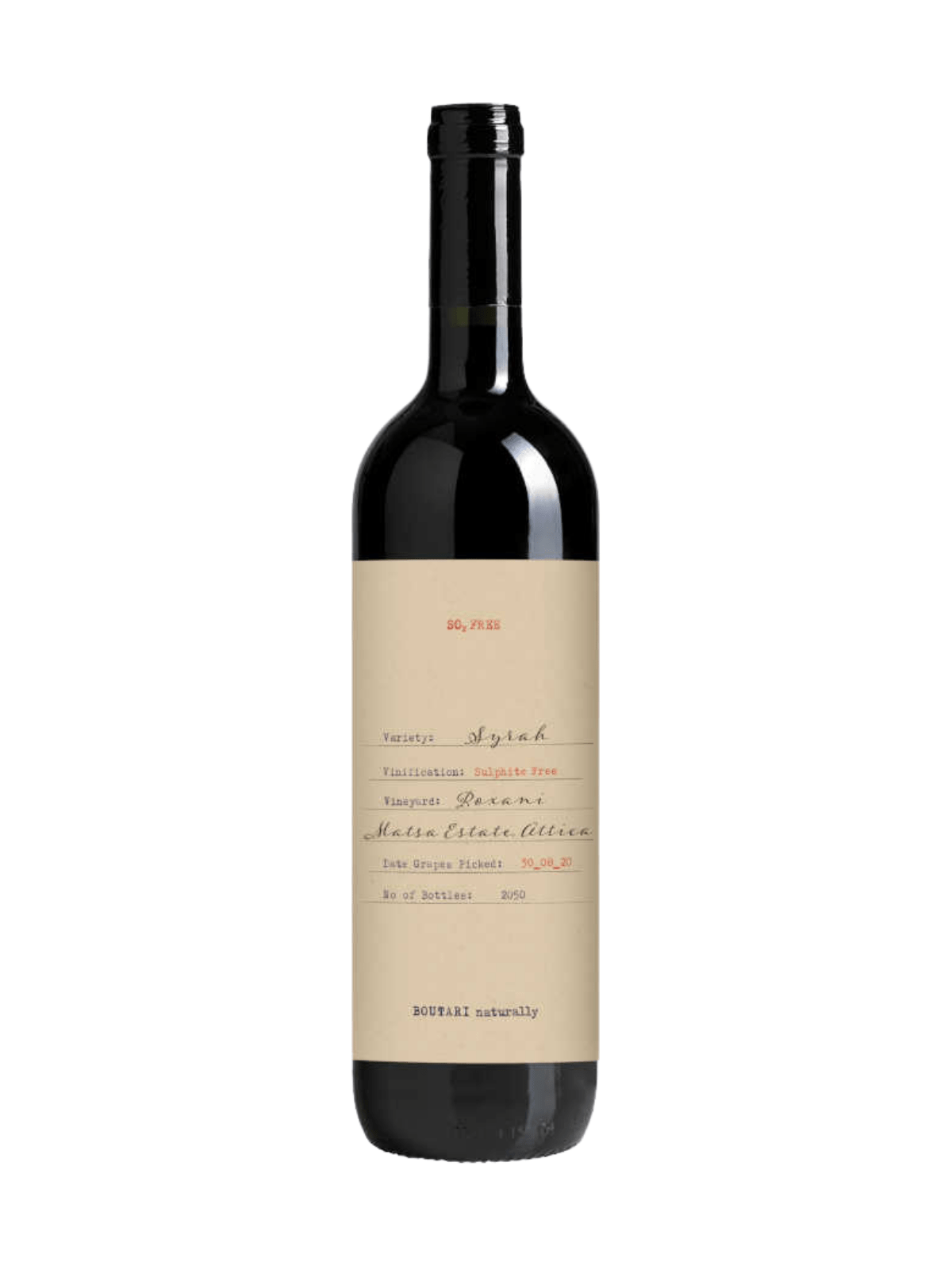 ESTATE BOUTARIS SYRAH NATURALLY