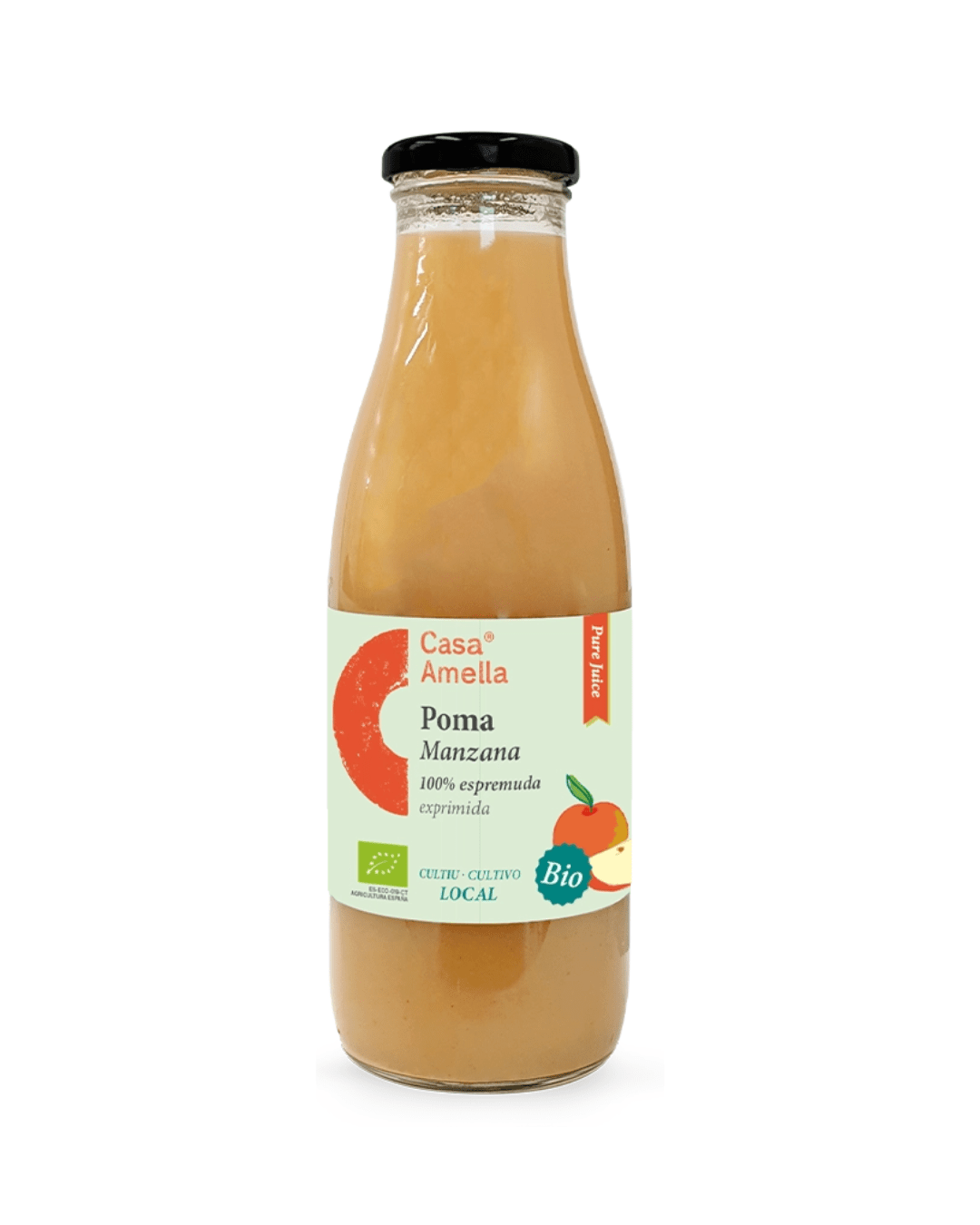Pure juice from fresh, organic fruit, without added sugars or sweeteners.