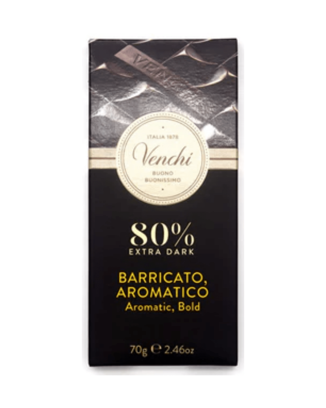 EXTRA DARK CHOCOLATE 80% BAR 70gr