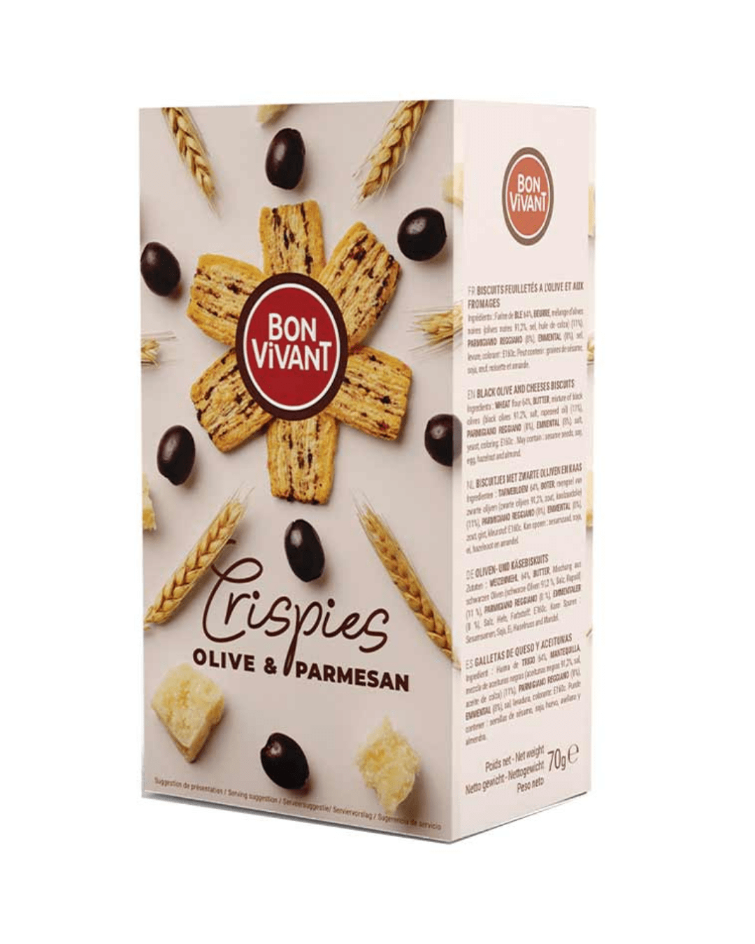 CRISPIES OLIVE & PARMESAN 70gr