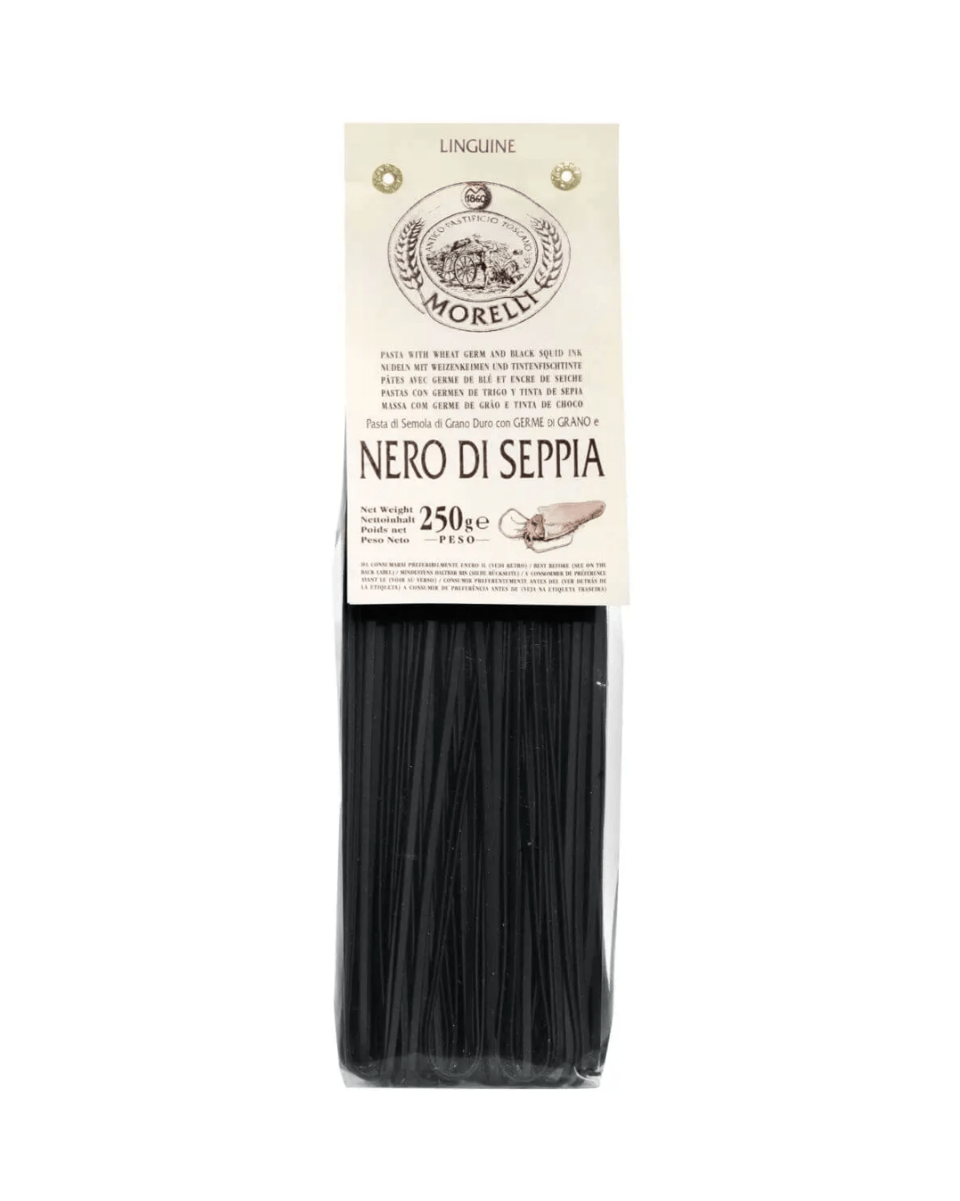 LINGUINI ΜΕ ΜΕΛΑΝΙ ΣΟΥΠΙΑΣ 250gr