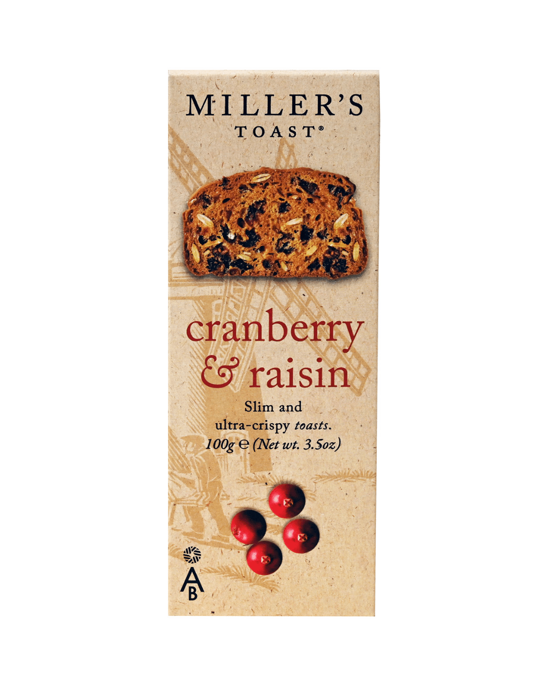 TOAST CRANBERRY & RAISIN 100gr