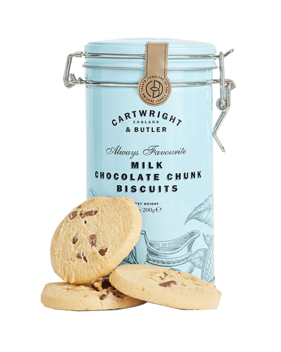 MILK CHOCOLATE CHUNK BISCUITS 200gr