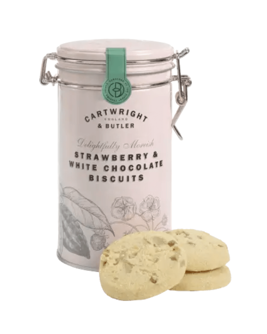 STRAWBERRY & WHITE CHOCOLATE BISCUITS 200gr